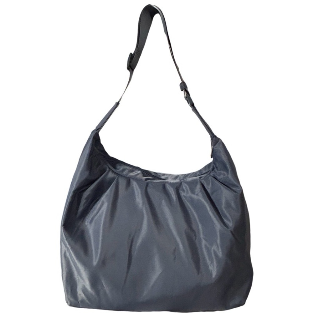 Metallic Baby Blue XL Hobo Purse w/Adjustable Shoulder Strap